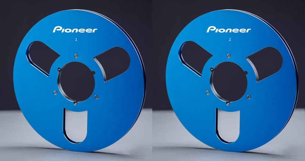 One Pair 10.5” blue Pioneer Tape reel High Quality Aluminum Take Up Reel