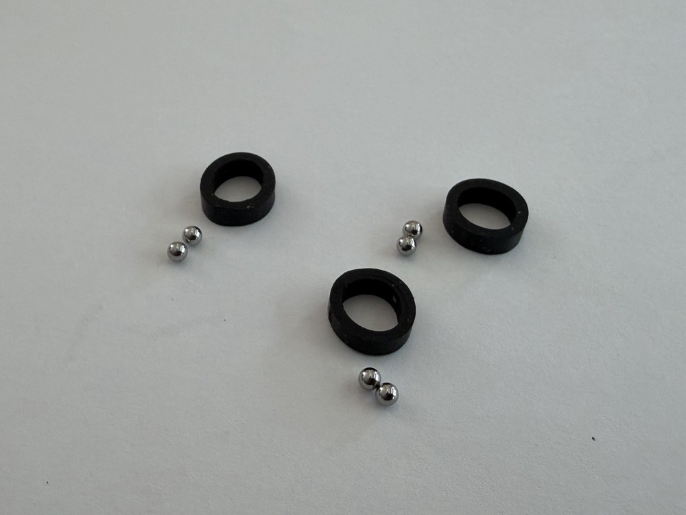 3x Dual Turntable 1219 1229 1229Q washer/sleeve and balls for Multi Selector