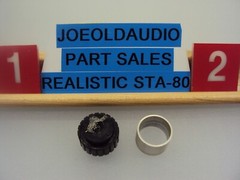Realistic STA-80 Receiver Knob Replaces Selector Speaker Bass Treble READ BELOW