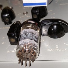1x TV7D/U RTest Gm&mA 1959 NEC 12AD7 Matched Plates 1.83% Low-Noise 12AX7 Tube