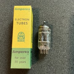 NOS Amperex 12AX7 ECC83 Electronics for Medicine Tube BALANCED Bugle Boy 12ax7a