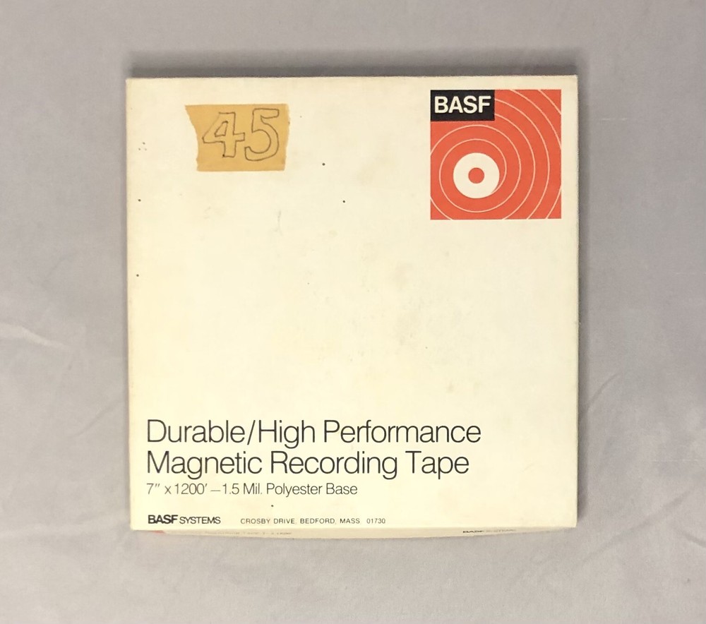 BASF Durable/High Performance Magnetic Recording Tape 7″ x 1200′