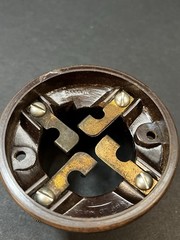 NA-ALD 4 Pin Bakelite Twist Lock Tube Socket Vintage HAM Radio