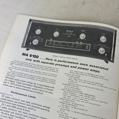 McIntosh History Audio Stereo Catalog of Amps Preamps Tuners Speakers M608X