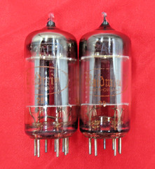 1964 Toshiba 12AU7 PLATINUM PLUS Grade Preamp Amp Tubes Matched Pair 95% NOS