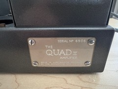 Quad II Monoblock Tube Amplifier Pair Vintage Valve Amps Untested As-Is