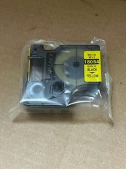 18054 DYMO 18054 Rhino Heat Shrink Tube, 3/8″x 5ft Yellow /Black Print,