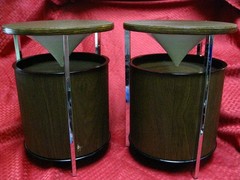 Vintage MCM Pair Zenith Omnidirectional Speakers Circle of Sound 360 degree