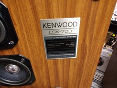 Pair Vintage Kenwood LSK-703 (3 ) way Speaker System 160 Watts. Great Condition