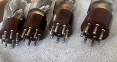 Quad Hytron Brown Base VT-101 (837) NOS HF Beam Power Tubes