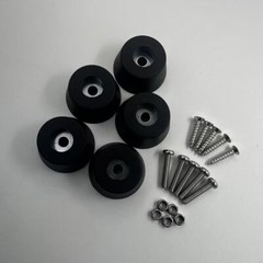 5 New FEET w/ hardware for Sansui G-8000 G-9000G-9000DB Heavy-Duty Foot Parts