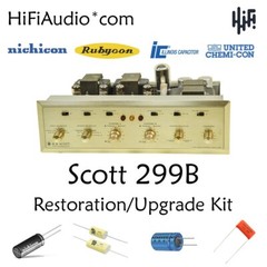 Scott 299B tube amplifier restoration repair service rebuild kit fix capacitor