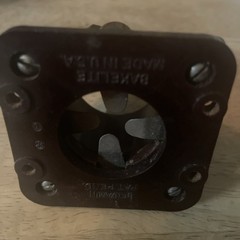 Vintage Bakelite 4 Pin Vacuum Tube Socket Base
