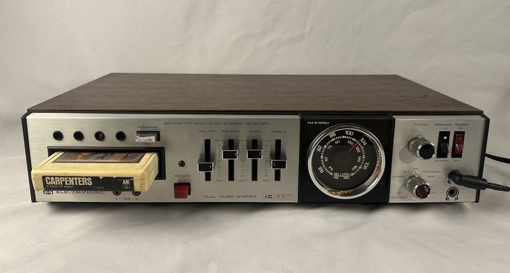 Vintage Electrophonic AM/FM 8-Track Stereo Receiver Morse Electro 947 Audiophile