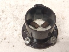 Nice Brown 4 Pin UX Socket / Old Vintage Ham Radio Tube Receiver Audio Amp
