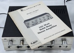 Lafayette Model LA-125T Transistor Stereo Amplifier tested working