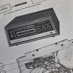 MORSE/ELECTROPHONIC TP-22 8 Track Stereo Player Manual 1974 Photofact Schematic