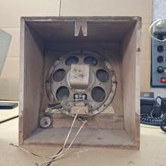 Pair Vintage Tube Radio Speaker Cabinets w Original Speakers Great Plains…