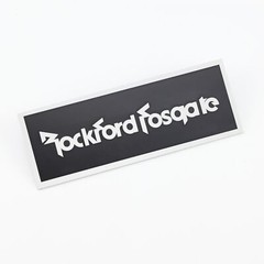 Rockford Fosgate Speaker Custom Made Logo Badge Aluminum 106mm(4.17″)X39mm(1.54″