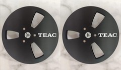One Pair red TAPE REEL TEAC 7″ inch Light Metal Aluminum Take Up Reel