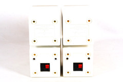Vintage BOSE AM-5 Speakers Accustimass Cube System White TESTED WORKING