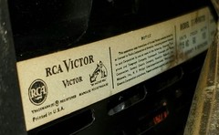 Rare 1950’s Portable RCA Victor Deluxe Television & Original Stand Works! Deco