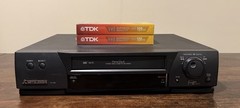 Mitsubishi HS-U580 VHS Hi-Fi Stereo VCR Perfectape VCR Plus+ Gold Tested w/Tapes