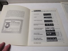 McIntosh Stereo Family of Fine Instruments Catalog 24 pages + MAC 1700 Brochure