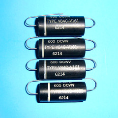 4 Aerovox 0.2uF 600VDC V84C-V161 Mylar/Paper Capacitors NOS TESTED