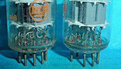 2 Amperex Holland 6DJ8 / ECC88 Tubes for RCA Matched D/C’s Tested`