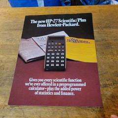 1976 HEWLETT PACKARD HP-27 CALCULATOR DEALER BROCHURE