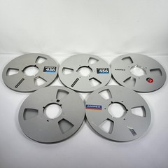 (Lot of 10) Ampex Metal Tape Reel 10.5″ x 1/4″ Take Up