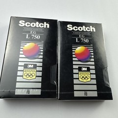 Lot Of 2 Scotch EG L 750 Videocassette Beta Tape Blank NOS