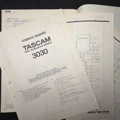 VINTAGE TASCAM 3030 STEREO TAPE DECK SERVICE MANUAL