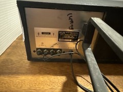 KLH Model 100 AM/FM Table Radio-TESTED-WORKING- With Cool Stickers