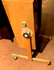 Otari 19 inch standard rail (14 space) adjustable angle Wood Cabinet Casters