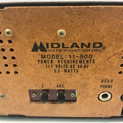 Midland International 11-500 Vintage 5-Band AM/FM/SW Radio Turns On And Working