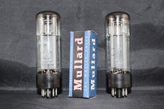 2 SUPER MATCHED Pair Vintage xf2 Mullard EL34 6CA7 Amplitrex TEST STRONG 105%+