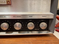 Bell Sound Mark 80 EL34 Tube PA Amplifier Microphone
