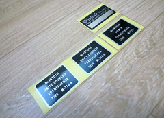 McINTOSH MC275 AMPLIFIER TRANSFORMERS DECAL LABEL STICKER SET – New Repro