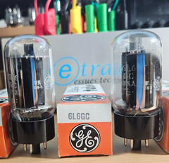 6L6GC GENERAL ELECTRIC PREMIUM MATCHED QUAD OF TUBES NOS NIB *eTRACER* #12B84
