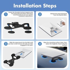 Edup Love Mini Magnetic Roof Mount 320Lbs Heavy Duty Magnet Base Aluminum Alloy