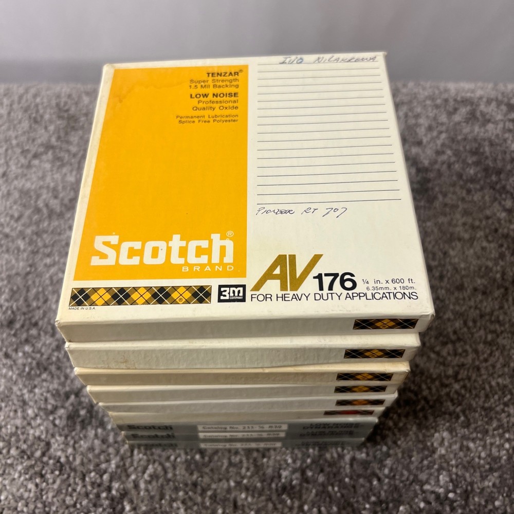 8 Vintage Open Reel Audio Tapes Hand Labeled Reel to Reel Untested AS IS