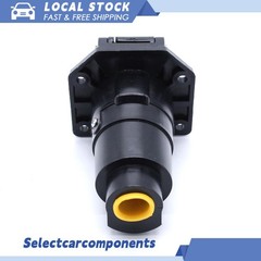 1pc For 12V 7 Pin Round Trailer Plug 7 Way Socket Adapter Wiring Connector