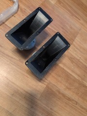Vtg. 1958 Jensen 16-ohm Horn Tweeters RP-106 with RP-103 metal horn, Working!