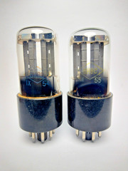 2 pcs NEW 6N8S /6SN7GT /6SN7/ Ribbed Anodes MATCHED PAIR FOTON Tubes
