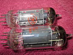 NOS Matched Pair RCA 12BH7A BLACK Plate D-Getter Tubes 12BH7 – NEW bulk surplus