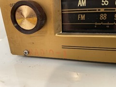 Vintage DeWald Tube Radio Receiver AM FM AFC 7-Tube L-803 A Powers On/Lights Up