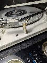 (SOLD AS IS) Vintage Zenith Circle of Sound Record Player Turntable
