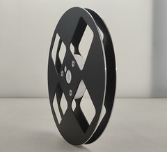 1X 7” Matte Black METAL 1/4″ Empty Take Up Reel For Reel To Reel Tape Recorders